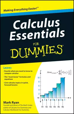 Calculus Essentials For Dummies Mark Ryan