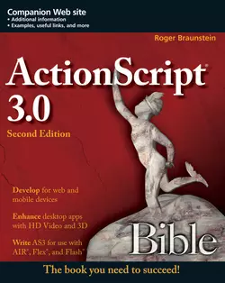 ActionScript 3.0 Bible Roger Braunstein