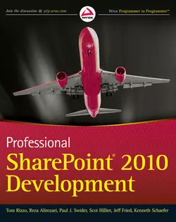 Professional SharePoint 2010 Development Kenneth Schaefer и Reza Alirezaei