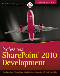 Professional SharePoint 2010 Development Kenneth Schaefer и Reza Alirezaei