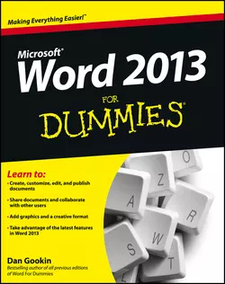 Word 2013 For Dummies, Dan Gookin