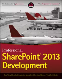 Professional SharePoint 2013 Development Brian Wilson и Brendon Schwartz