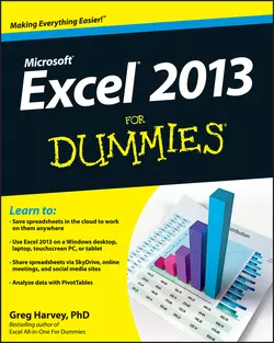 Excel 2013 For Dummies, Greg Harvey