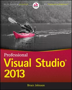 Professional Visual Studio 2013 Bruce Johnson