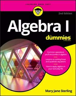 Algebra I For Dummies Mary Jane Sterling