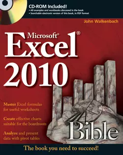 Excel 2010 Bible John Walkenbach