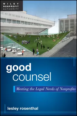 Good Counsel. Meeting the Legal Needs of Nonprofits Lesley Rosenthal