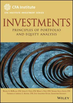 Investments. Principles of Portfolio and Equity Analysis, Michael McMillan