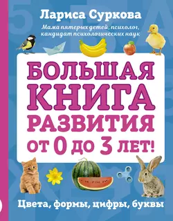 Большая книга развития от 0 до 3 лет! Цвета, формы, цифры, буквы, Лариса Суркова