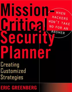 Mission-Critical Security Planner. When Hackers Won′t Take No for an Answer, Eric Greenberg