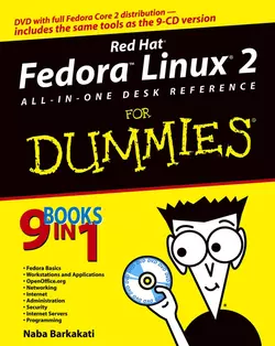 Red Hat Fedora Linux 2 All-in-One Desk Reference For Dummies, Naba Barkakati