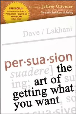 Persuasion. The Art of Getting What You Want, Dave Lakhani