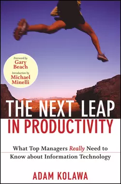 The Next Leap in Productivity. What Top Managers Really Need to Know about Information Technology Adam Kolawa