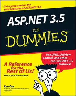 ASP.NET 3.5 For Dummies Ken Cox