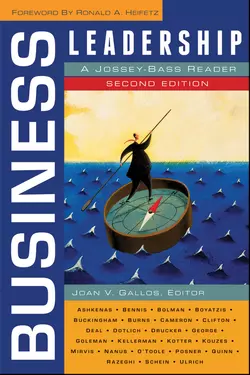 Business Leadership. A Jossey-Bass Reader, Joan Gallos