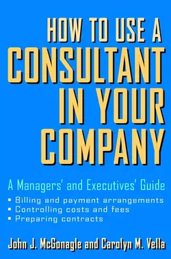 How to Use a Consultant in Your Company. A Managers′ and Executives′ Guide, Carolyn Vella