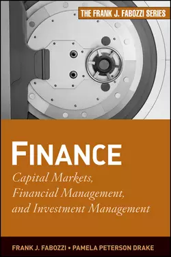 Finance. Capital Markets, Financial Management, and Investment Management, Frank J. Fabozzi