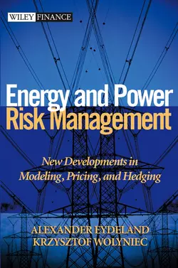 Energy and Power Risk Management. New Developments in Modeling, Pricing, and Hedging, Alexander Eydeland