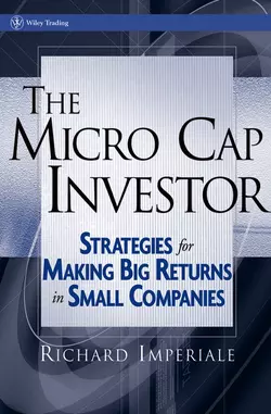 The Micro Cap Investor. Strategies for Making Big Returns in Small Companies, Richard Imperiale