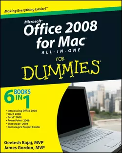 Office 2008 for Mac All-in-One For Dummies, Geetesh Bajaj