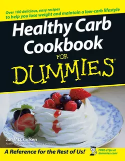 Healthy Carb Cookbook For Dummies Jan McCracken