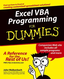 Excel VBA Programming For Dummies John Walkenbach