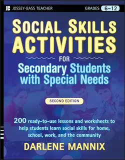 Social Skills Activities for Secondary Students with Special Needs, Darlene Mannix