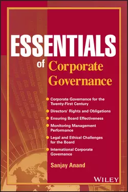 Essentials of Corporate Governance, Sanjay Anand