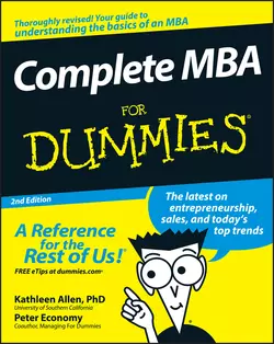 Complete MBA For Dummies, Peter Economy