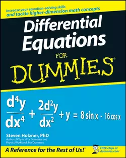 Differential Equations For Dummies, Steven Holzner