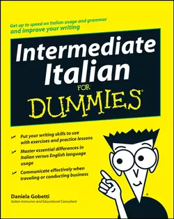 Intermediate Italian For Dummies Daniela Gobetti