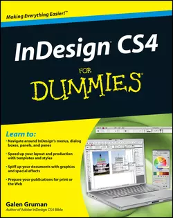 InDesign CS4 For Dummies, Galen Gruman