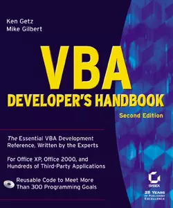 VBA Developer′s Handbook, Ken Getz