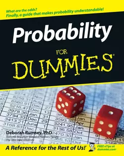 Probability For Dummies Deborah J. Rumsey