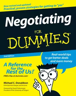 Negotiating For Dummies, Donaldson