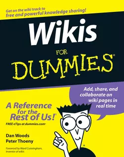 Wikis For Dummies, Dan Woods