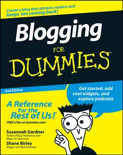 Blogging For Dummies, Susannah Gardner