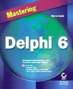 Mastering Delphi 6 Marco Cantù