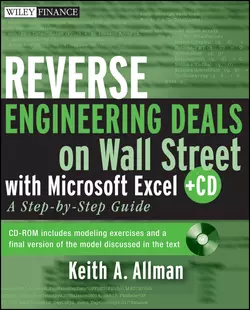 Reverse Engineering Deals on Wall Street with Microsoft Excel + Website. A Step-by-Step Guide, Keith Allman