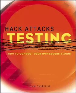 Hack Attacks Testing. How to Conduct Your Own Security Audit, John Chirillo