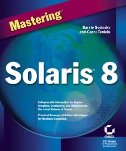 Mastering Solaris 8, Barrie Sosinsky