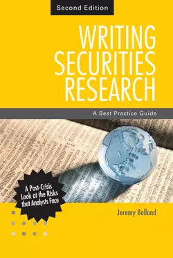 Writing Securities Research. A Best Practice Guide, Jeremy Bolland