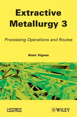 Extractive Metallurgy 3. Processing Operations and Routes, Alain Vignes