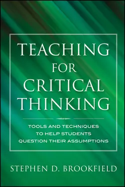 Teaching for Critical Thinking. Tools and Techniques to Help Students Question Their Assumptions, Stephen Brookfield