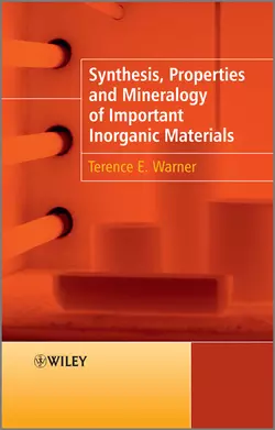 Synthesis, Properties and Mineralogy of Important Inorganic Materials, Terence Warner