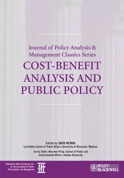 Cost-Benefit Analysis and Public Policy, David Weimer