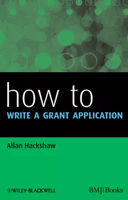 How to Write a Grant Application, Allan Hackshaw