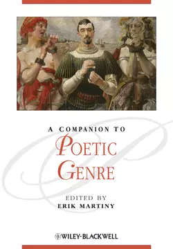 A Companion to Poetic Genre, Erik Martiny