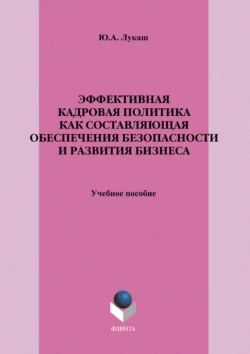 Эффективная кадровая политика как составляющая обеспечения безопасности и развития бизнеса. Учебное пособие, Юрий Лукаш