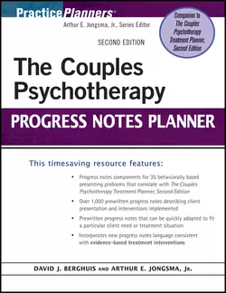 The Couples Psychotherapy Progress Notes Planner, Berghuis David